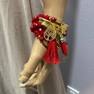 Beaded with tassel bracelets